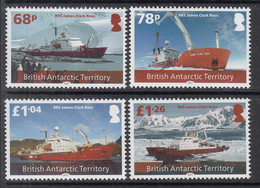 2021 British Antarctic Territory RRS James Clark Ross Ships Complete Set Of 4  MNH  @ BELOW FACE VALUE - Unused Stamps