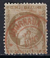 FRANCE Ca.1870: Le Y&T 36 Obl. CAD Rouge Des Imprimés - 1870 Asedio De Paris