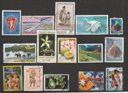 POLYNESIE LOT DE 15 TIMBRES OBLITERES - Sonstige & Ohne Zuordnung