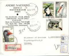 Dentergem 1973 Vögel Ornithologie Falke Gans Storch Kiebitz 1972 Falco Anser Vanellus Ciconia - Reko - Maison Ferme - Cartas & Documentos