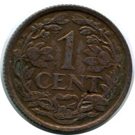 1 CENT 1941 INÉERLANDAIS NETHERLANDS Pièce #AR958.F.A - 1 Centavos