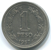 1 PESO 1957 ARGENTINA Moneda #WW1139.E.A - Argentine