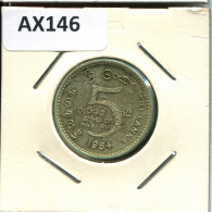 5 RUPEES 1984 SRI LANKA Coin #AX146.U.A - Sri Lanka