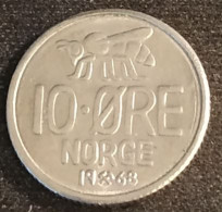 NORVEGE - NORWAY - 10 ORE 1968 - Olav V - Abeille - Bee - KM 411 - ( øre ) - Norwegen