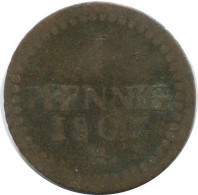 SAXONY 1 PFENNIG 1807 H Dresden Mint German States #DE10660.16.U.A - Other & Unclassified