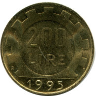 200 LIRE 1995 ITALIE ITALY Pièce #AZ519.F.A - 200 Lire