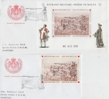 Ordini Di Malta / Order Of Malta 1993 2 FDC Ca 11.10.1993 (FG201) - Malta (Orden Von)