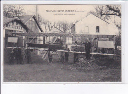 LA SOUTERRAINE: Aéroplane Guyot-verdier Vue Avant, à La Sortie Des Ateliers, Aviation - Très Bon état - La Souterraine