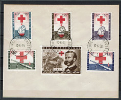 FDC - 1096/1101 - Henri Dunant, Rode Kruis - Croix-Rouge - 1951-1960