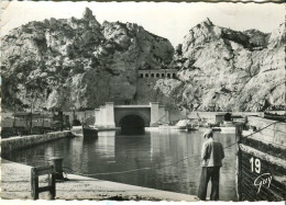 Cp Du 13 Marseille L EstaqueTunnel Du Rove Entree 1949 - L'Estaque