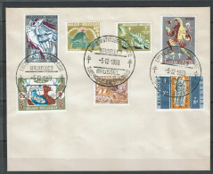 FDC - 1114/1120 - Folklore - Eerste Dag Stempel - Bruxelles-Brussel - 1951-1960