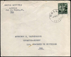 Cover Naar Hal - 'Hector Michiels, Notaire, Hal' - 1948 Exportación