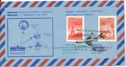 Hungary Air Mail Cover First Malev Flight Budapest - Leningrad  6-4-1970 - Covers & Documents