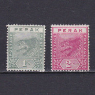 MALAYSIA PERAK 1895, SG #61-62, MH - Perak