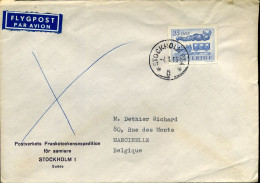 Cover From Stockholm To Marcinelle, Belgium - Covers & Documents