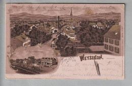 CH ZH Wetzikon 1900-09-14 Litho (UPU) #1647 G.Guggenheim (Ecke Kl.Bug) - Wetzikon