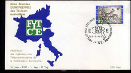 1422 - FDC - Europese Dagen Van De Telecommunicatie - 1961-1970