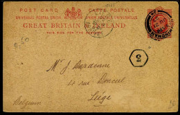 Postcard From Birmingham To Liège, Belgium In 1907 - Storia Postale