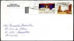 Cover To Brussels, Belgium - Lettres & Documents