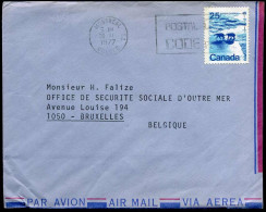 Cover To Brussels, Belgium - Cartas & Documentos