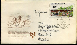 Cover From Bratislava To Brussels, Belgium - Storia Postale