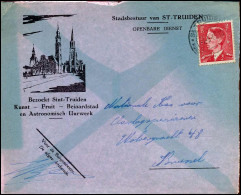 N° 910 Op Cover Naar Nationale Kas Voor Oorlosgpensioenen Te Brussel - 'Stadsbestuur Van Sint-Truiden' - Covers & Documents