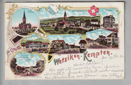 CH ZH Wetzikon-Kempten 1898-10-30 Litho #1068 H.G.& Co. Z. - Wetzikon