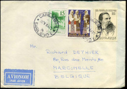 Cover To Marcinelle, Belgium - Cartas & Documentos