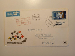 V0679 Israel 1968 FDC -  Export -  Registered Cover  NETANYA - Sent To  Rákoscsaba, Hungary - Lettres & Documents