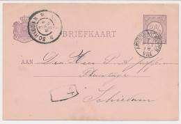Trein Kleinrondstempel Amsterdam - Antwerpen VIII 1898 - Cartas & Documentos