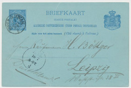 Delden - Trein Kleinrondstempel Arnhem - Oldenzaal E 1895 - Cartas & Documentos