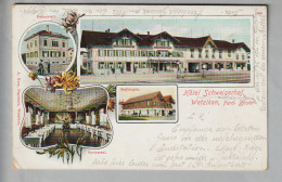 CH ZH Wetzikon 1904-05-02  Hotel Schweizerhof Chromfoto #7839 A.Hess - Wetzikon