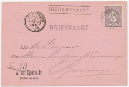 Trein Haltestempel Dedemsvaart 1896 - Cartas & Documentos