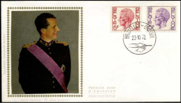 FDC Zijde/soie 1645/1646 - Stempel Bruxelles - Brussel 23-10-72 - 1971-1980