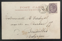 Great Britain 1901 PC From London (House Of Commons) To Brussels (60) - Cartas & Documentos