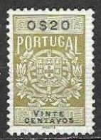Fiscal/ Revenue, Portugal - Estampilha Fiscal. Série De 1940 -|- 0$20 - MNG - Unused Stamps
