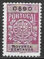 Fiscal/ Revenue, Portugal - Estampilha Fiscal. Série De 1940 -|- 0$90 - MNG - Unused Stamps