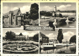70083828 Muelheim Ruhr Muelheim Ruhr Schloss Bahnhof Rathaus Ungelaufen Ca. 1930 - Muelheim A. D. Ruhr
