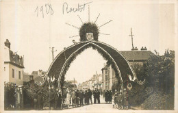 ROUTOT  L'arche Fleurie à La  Fête De La Chasse 1928 - CARTE PHOTO - Routot