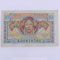 10 Francs Trésor Français Type 1947, A.00970705, TTB - 1955-1963 Treasury