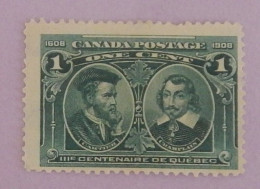 CANADA YT 86 NEUF(*)MNG "CARTIER ET CHAMPLAIN" ANNÉE 1908 - Unused Stamps