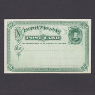Newfoundland 1880 Prince Of Wales,1c Postal Stationery,Post Card,VF - Enteros Postales