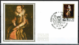 FDC Zijde/soie 1779 - Brussel/Bruxelles - Cornelis De Vos, Vlaamse Barok Schilder, Peintre, Art - 1971-1980