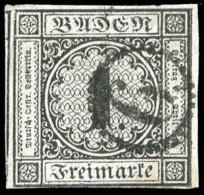 Altdeutschland Baden, 1853, Gestempelt - Autres & Non Classés