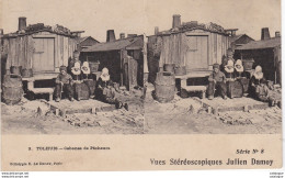 CPA  STEREO PAYS-BAS - TOLHUIS - Cabanes Des Pécheurs - Volendam