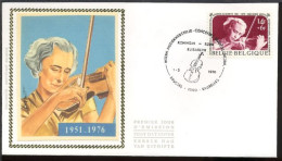 FDC Zijde/soie 1804 - Brus/Brux - Concours Musicale Reine Elisabeth/Muziekwedstrijd Kon. Elisabeth - 1971-1980