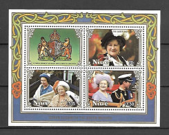 Niue 1985 The 85th Anniversary Of The Birth Of Queen Elizabeth The Queen Mother MS #1 MNH - Niue