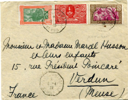 MADAGASCAR LETTRE DEPART LA REUNION A MARSEILLE 9-4-38 POUR LA FRANCE - Storia Postale