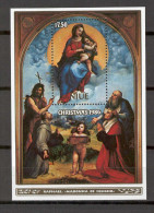 Niue 1986 Art - Paintings Of Italian Artists - Christmas MS #2 MNH - Niue