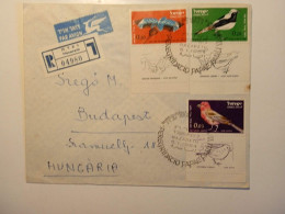 V0686    Israel 1964    Registered Cover  NAZARETH  -birds -  Sent To  Budapest,  Hungary - Lettres & Documents